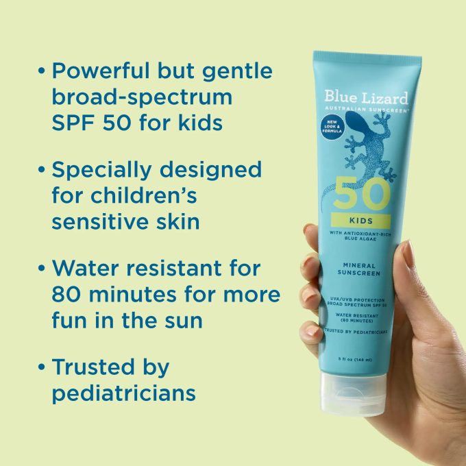 Blue Lizard Kids Mineral SPF 50 Sunscreen Lotion