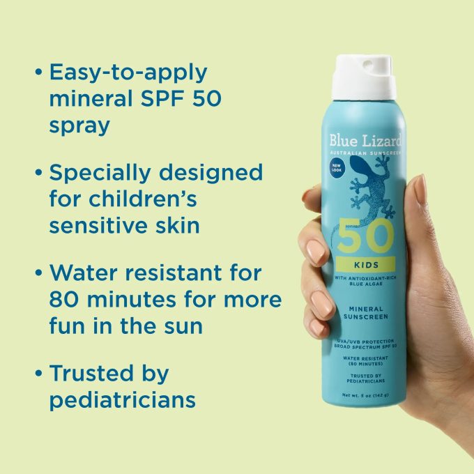 Blue Lizard Kids Mineral SPF 50 Sunscreen Spray