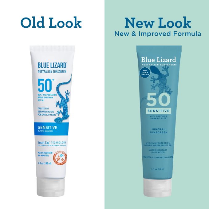 Blue Lizard Sensitive Mineral SPF 50 Sunscreen Lotion