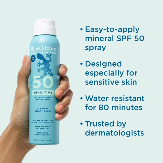Blue Lizard Sensitive Mineral SPF 50 Spray