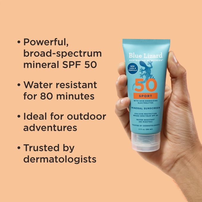 Blue Lizard Sport Mineral SPF 50 Sunscreen Lotion