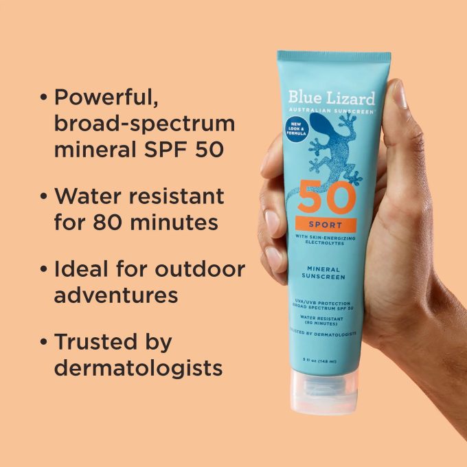 Blue Lizard Sport Mineral SPF 50 Sunscreen Lotion